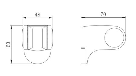 Держатель ручного душа Lemark LM8083C Хром, артикул LM8083C