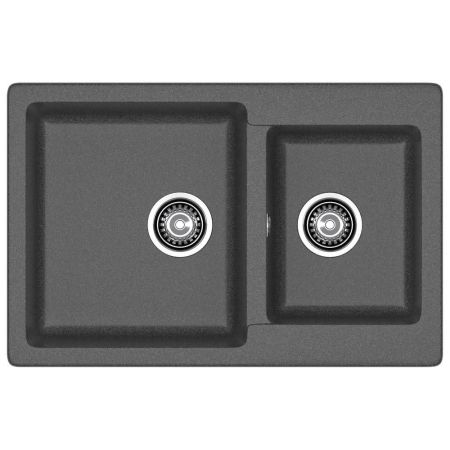 Кухонная мойка GranFest PRACTIK 780K, графит, артикул P-780K графит