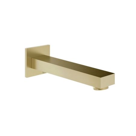 GESSI  INVERSO RIGATO Настенный излив для ванны, цвет: Brass Brushed PVD, артикул 73103#727
