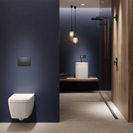 Профиль для душа TECEdrainprofile, 800 мм, PVD Brushed Black Chrome, артикул 670801