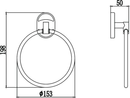 Полотенцедержатель Savol S-007060, хром, артикул S-007060