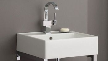 Stil Haus INOX, квадратная керамическая раковина, цвет белый