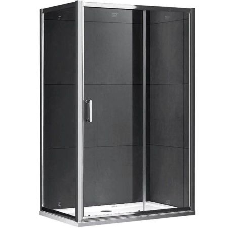 Душевой уголок Gemy S30191F-A85 160х85 профиль Хром стекло прозрачное, артикул S30191F-A85