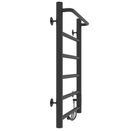 Полотенцесушитель электро "Прайм ЧКЧ П6 400*600", черный матовый, правый, артикул 73207593