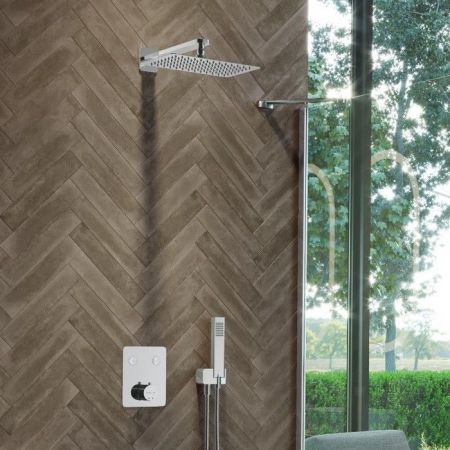 Термостатическая душевая система скрытого монтажа EXCELLENT Krotos AREX.SET.8045CR (хром)