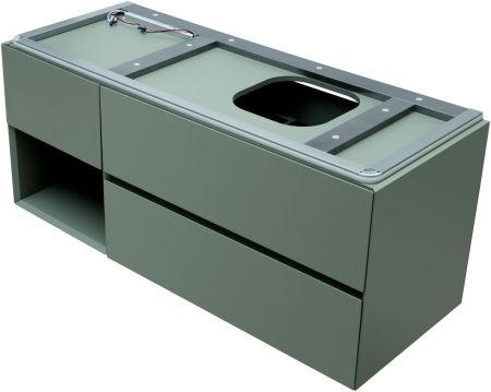 Тумба под раковину Allen Brau Infinity 120 1.21007.CGM R олива матовый, артикул 1.21007.CGM