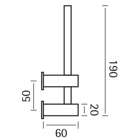 CISAL Xion Держатель для запасного рулона, цвет нержавеющая сталь, артикул XI090410D1