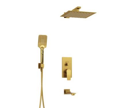 A175571 Встраиваемый комплект для ванны с верхней насадкой, лейкой и изливом, артикул A175571