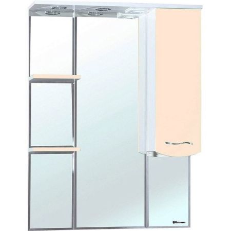Зеркало со шкафом Bellezza Мари 75 R 4612912001226 с подсветкой Бежевое, артикул 4612912001226