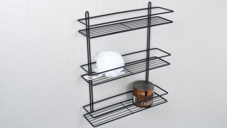 Полка Fixsen прямая трехэтажная черная (FX-730B-3), артикул FX-730B-3