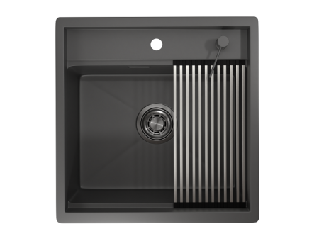 Кухонная мойка GRANULA (5051, ГРАФИТ МАТОВЫЙ), артикул 5051, ГРАФИТ МАТОВЫЙ