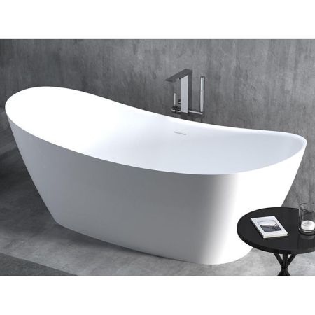 Ванна, Salini, Noemi, ширина, мм-1700, глубина, мм-750, высота, мм-690, водоизмещение (л)-275, тип установки-отдельностоящий, форма-овальная, сифон, интегрированный слив-перелив-в комплекте, диаметр слива, мм-52, донный клапан "Up&Down"-белый, материал-ис, артикул 101722M