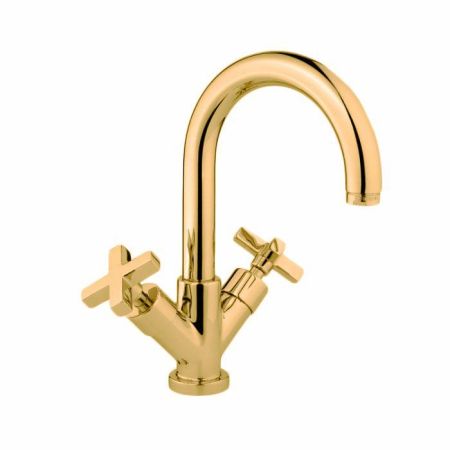 Nicolazzi Monte Croce Смеситель для раковины на 1 отверстие, излив: 155, цвет: золото, артикул 2236GO27