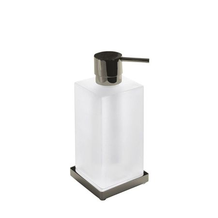 Colombo Look Дозатор настольный, цвет: PVD нержавеющая сталь/матовое стекло, артикул B9317.HPS1-VAN