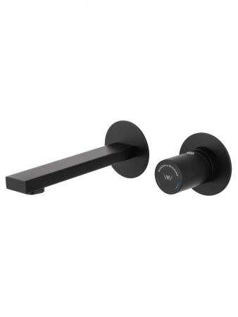 Смеситель для раковины встраиваемый WONZON & WOGHAND, Черный матовый (WW-105-MB)