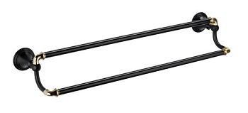 Держатель для полотенец Fixsen Luksor FX-71602B Черный Золото