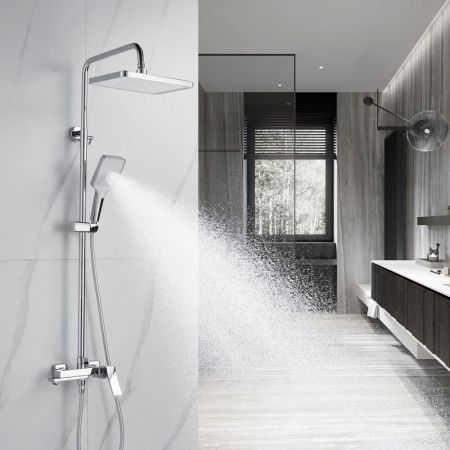 Душевая система Shevanik S4436, хром