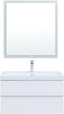 Мебель для ванной Aquanet Беркли 80 белый глянец (2 ящика), артикул 00306360