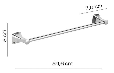 Gedy Cervino, полотенцедержатель 59.6 см, цвет хром, артикул CE21/60(13)