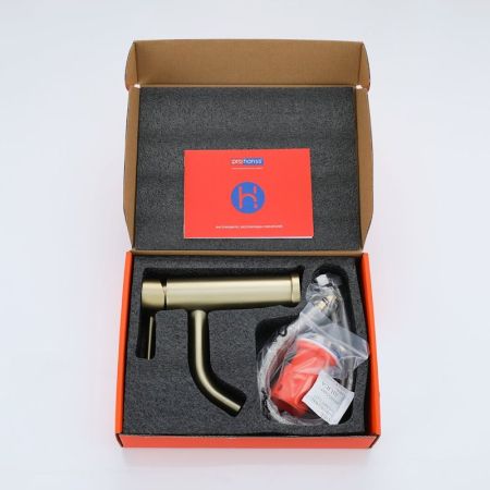 Смеситель для раковины Prohanss P31.10.03, золотой сатин