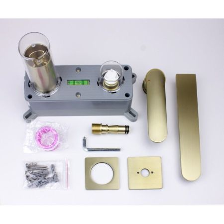 Смеситель для раковины встраиваемый Bronze de Luxe ICON 7006CG, матовое золото, артикул 7006CG