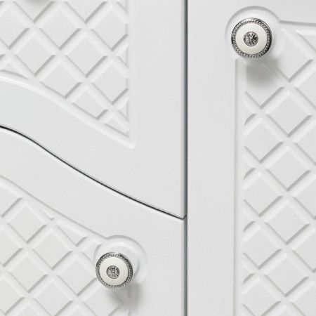 Зеркало со шкафом Runo Милано 75 4620750026554 с подсветкой Белое