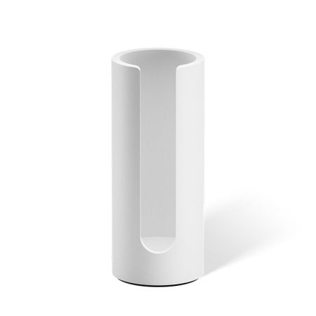 Контейнер для ватных дисков, Decor Walther, Stone, WPB, ширина, мм-70, глубина, мм-70, высота, мм-170, материал-минеральное литье, цвет-белый матовый