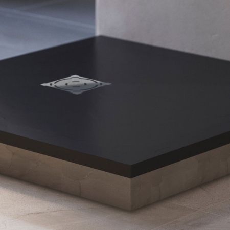 Душевой поддон квадратный RGW ST-B Черный, артикул 16152075-04