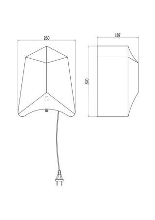 Сушилка для рук Savol S-CF8620W, белый, артикул S-CF8620W