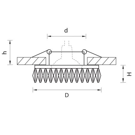 Светильник точечный встраиваемый декоративный под заменяемые галогенные или LED лампы Ingrano Lightstar 002534