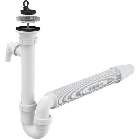 Сифон для кухонной мойки Alcaplast A830-DN50/40 Белый, артикул A830-DN50/40