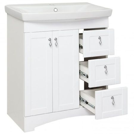 Тумба под раковину Runo Мерида 70 4620750028664 Белая