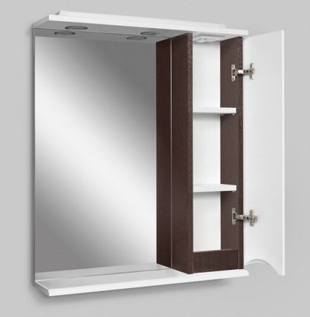 Зеркало со шкафом AM.PM Like 65 R M80MPR0651VF с подсветкой Белый/венге