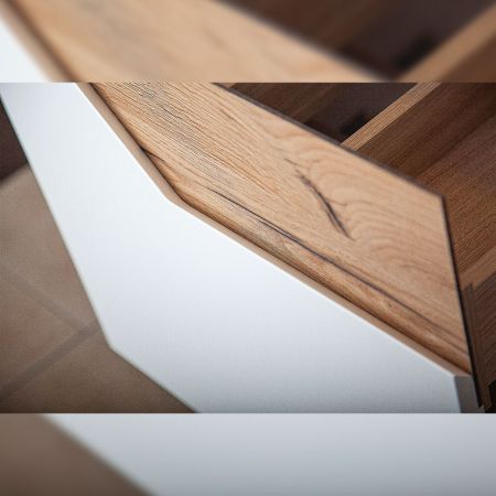 Комплект мебели для ванной Бриклаер БРАЙТОН 70, белый/дуб, артикул БРАЙТОН 70