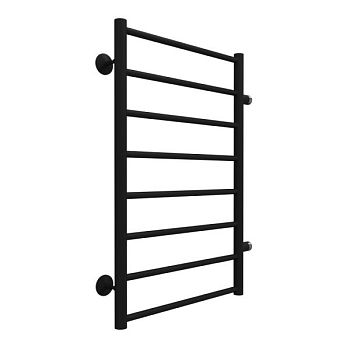 Полотенцесушитель водяной (боковое подключение) Terminus Аврора П8 50х80, черный