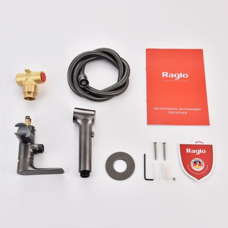 Гигиенический душ со смесителем Raglo R03.52.09, графит