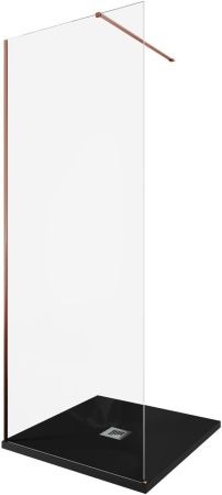 Душевая перегородка Allen Brau Infinity 1 80 3.21005.60 медь браш, артикул 3.21005.60
