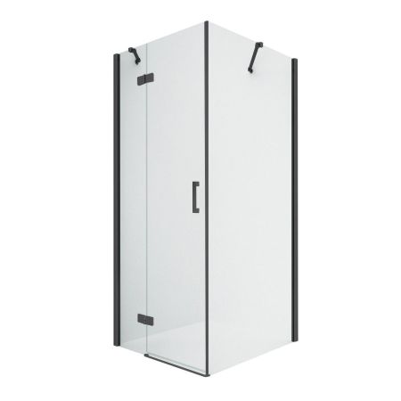 Душевое ограждение NEW TRENDY NEW RENOMA BLACK L 90x100x195 D-0203A/D-0112B (черный), артикул D-0203A/D-0112B