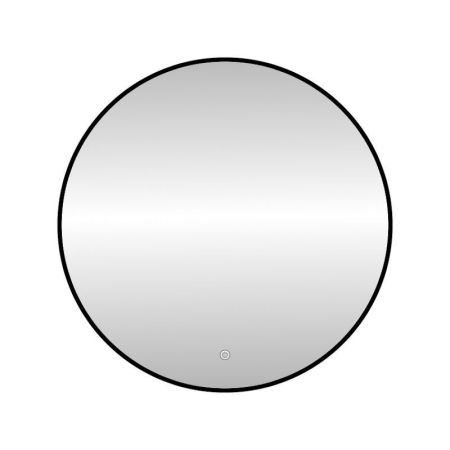Зеркало с подсветкой LED Fixsen FX-1070B круглое 70х70 см, черное, артикул FX-1070B