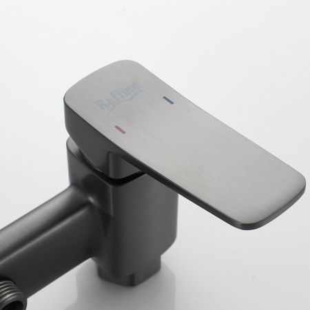 Гигиенический душ со смесителем Raffine F0599T-1, оружейная сталь