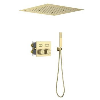 Душевая система встроенная с термостатом Timo Petruma золото матовое (SX-5209/17SM)