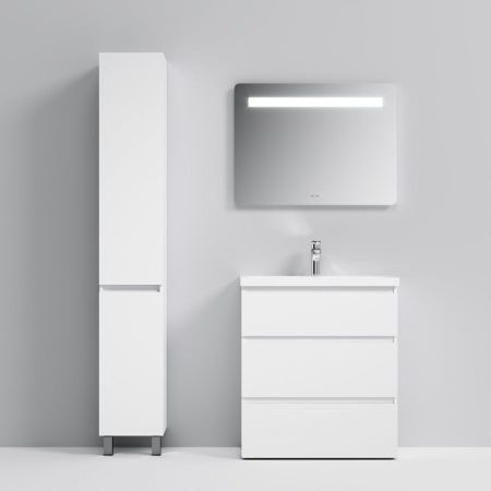 M91FSX0752WG GEM S, База под раковину, напольная, 75 см, 3 ящика, белый глянец, артикул M91FSX0752WG