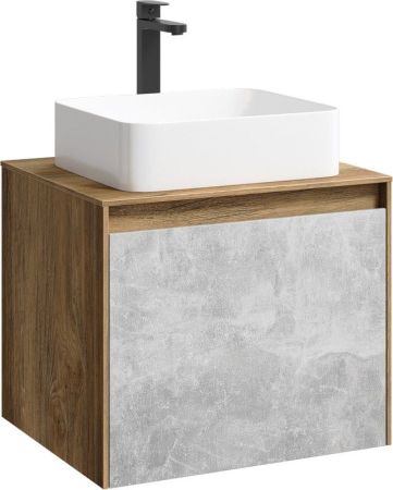 Mobi Корпус подвесной тумбы 60 см под умывальник , цвет дуб балтийский, артикул MOB0106DB