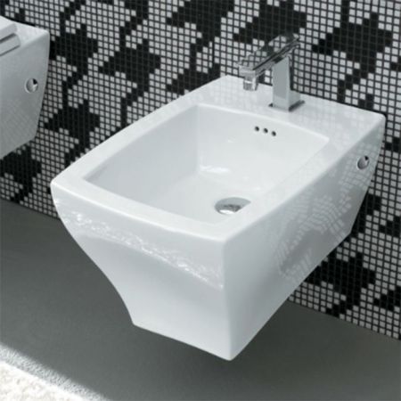 Artceram JAZZ Биде подвесное 54x36см c креплением, с 1 отв под смеситель .цвет белый