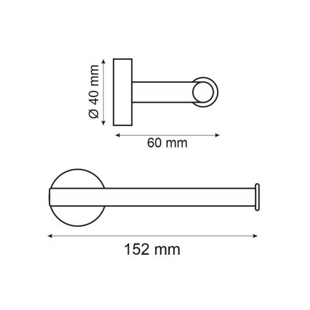 Держатель для туалетной бумаги Webert Rimini RI500801010, золото, артикул RI500801010