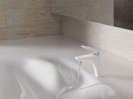 Смеситель для раковины  KLUDI BALANCE 520239175 (белый/хром, L-12,6 H-10), шт, артикул 520239175