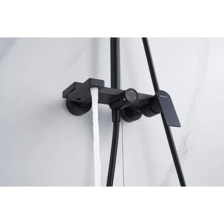 Душевая система Knotlor KN-72/BL, черный, артикул KN-72/BL