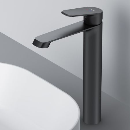 F8F92022 Func, смеситель для умывальника высокий, черный, артикул F8F92022