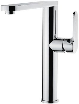 Emmevi Nefer, кухонный однорычажный смеситель с поворотным изливом (излив 22 см), без донного клапана, цвет хром
