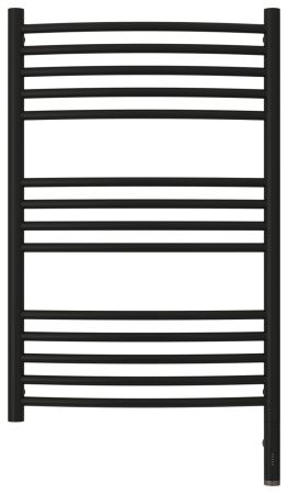 Полотенцесушитель, Сунержа, Богема 3.0, электрический, ширина, мм-532, глубина, мм-103, высота, мм-800, подключение-справа, электрокомплект-МЭМ, мощность, Вт-300, материал-нержавеющая сталь, цвет-черный матовый